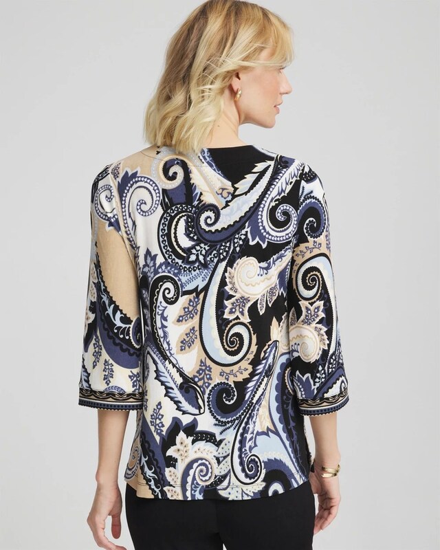 Travelers Paisley V-Neck Tunic - image 3